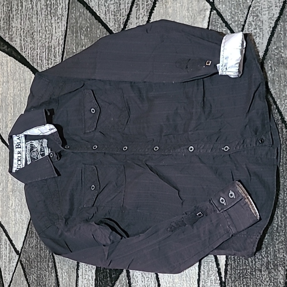 BUCKLE BLACK LABEL  ATHLETIC FIT BUTTON LONG-SLEEVE SHIRT